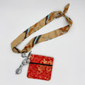 Golden Brown Scarf with Red Pouch