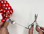 Red & White Polka Dot Stitching Scarf