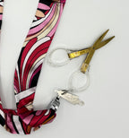 Red & Pink Stitching Scarf