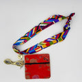 Multi Colored Scarf with Red Pouch