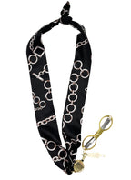 Black & White Stitching Scarf