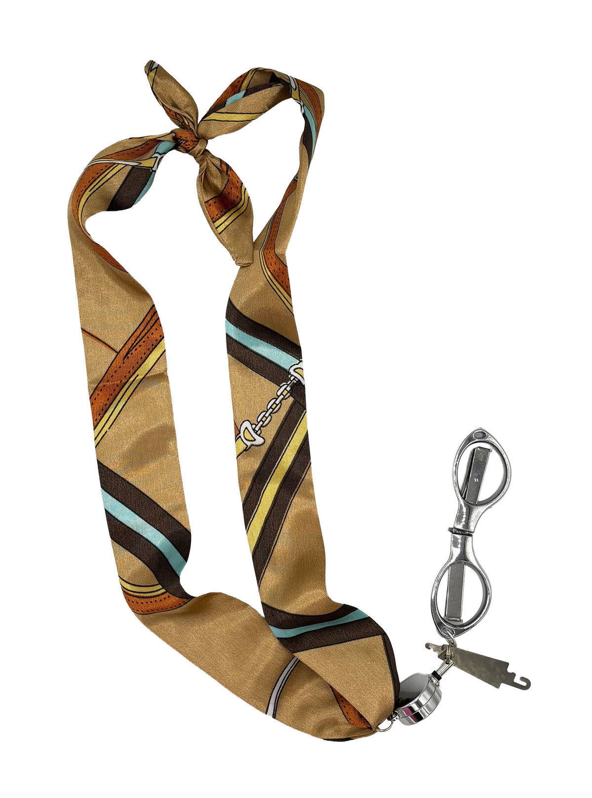 Golden Brown Stitching Scarf