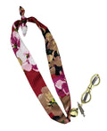 Red Floral Stitching Scarf
