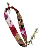 Red Floral Stitching Scarf