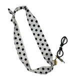 Black & White Polka Dot Stitching Scarf